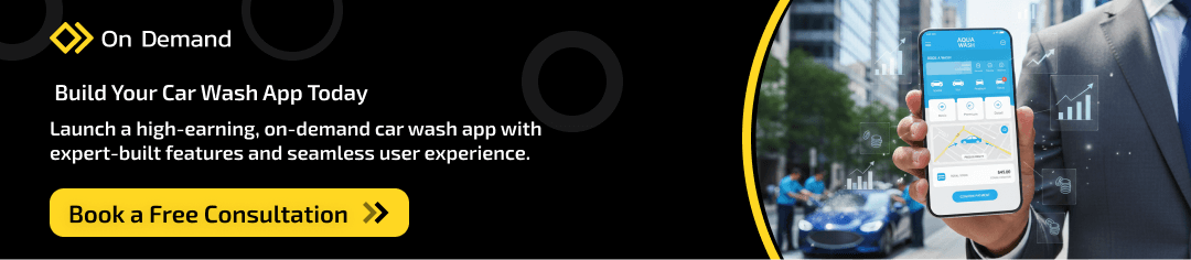 On-demand car wash app promotion