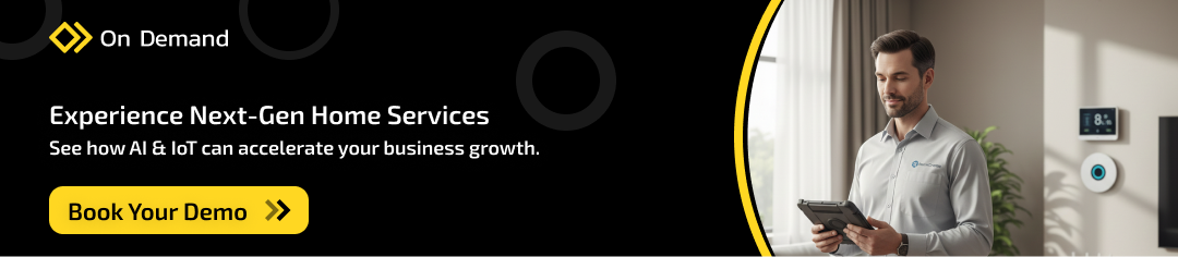 Promotional image for home services technology.