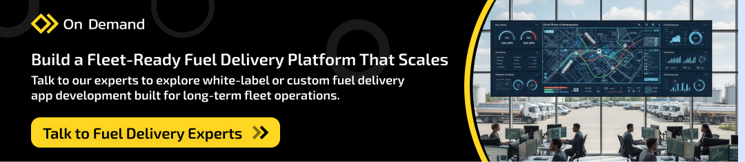 Fuel delivery app development promotion