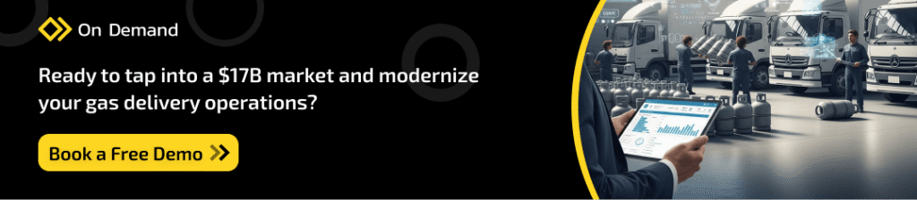 on demand gas cylinder delivery software

