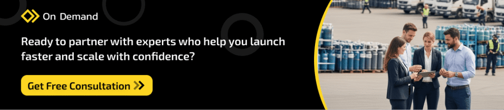 on demand gas cylinder delivery software

