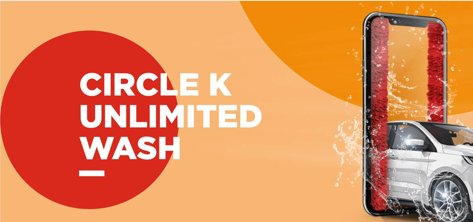Circle K car wash entrance with automatic wash bay